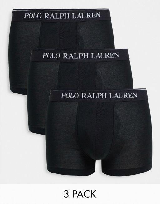 Polo Ralph Lauren – Czarne bokserki 3 pary