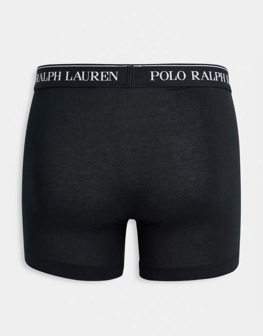 Polo Ralph Lauren – Czarne dłuższe bokserki  3 pary, 2 z 4