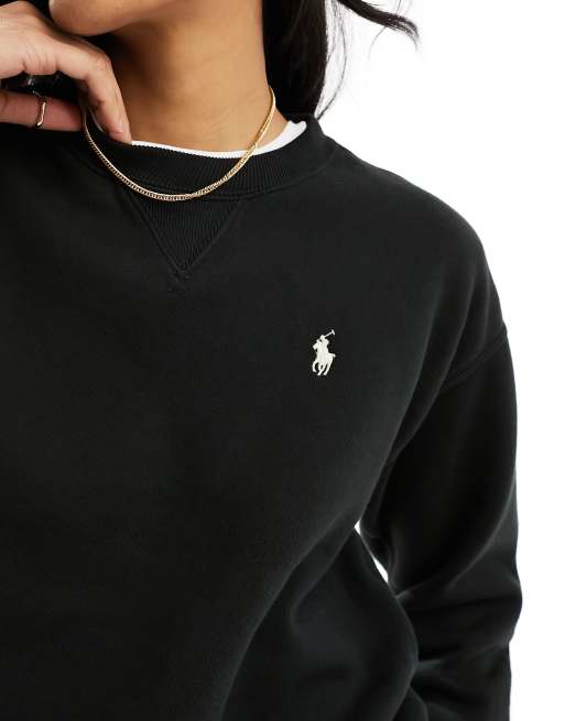 Polo Ralph Lauren – Czarny sweter z okrągłym dekoltem, 2 z 4