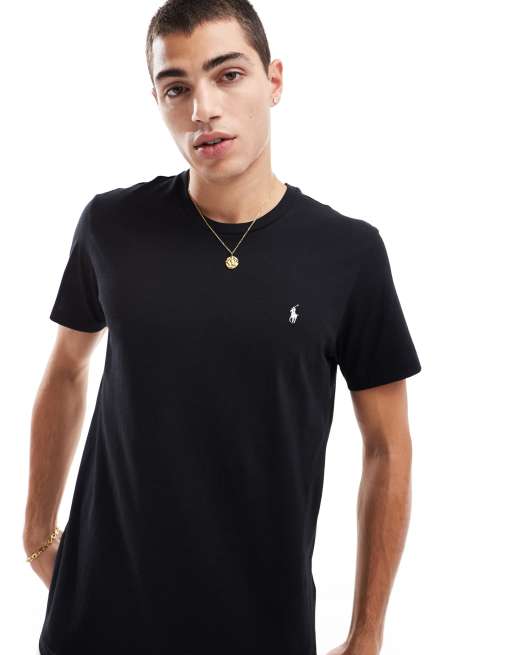 Polo Ralph Lauren – Czarny t-shirt z logo