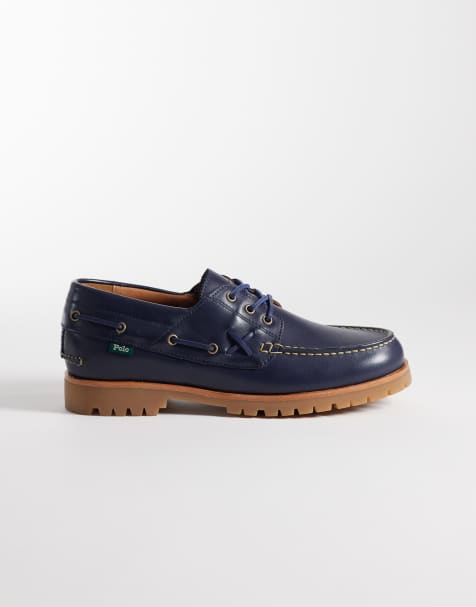 Polo Ralph Lauren deck shoes in dark navy - view 1