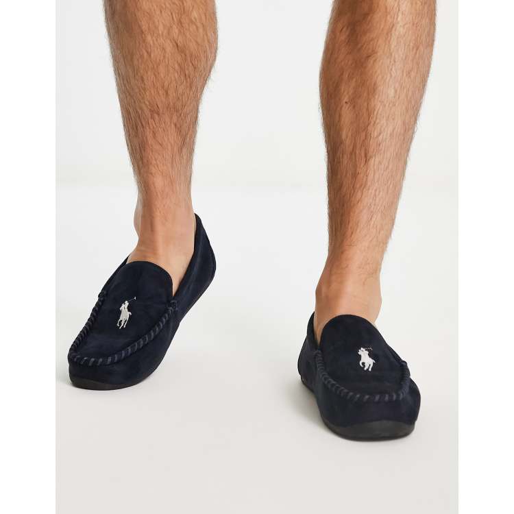 Polo Ralph Lauren slippers in and cream | ASOS