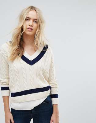 ralph lauren cable knit cricket sweater