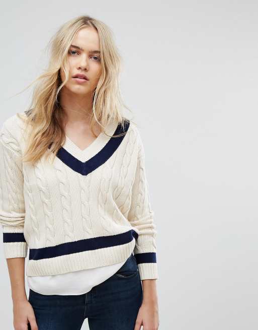 Polo Ralph Lauren Deep V-Neck Cricket Jumper | ASOS