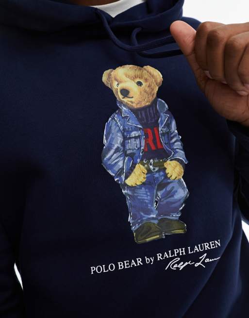 Polo bear hoodie outlet navy