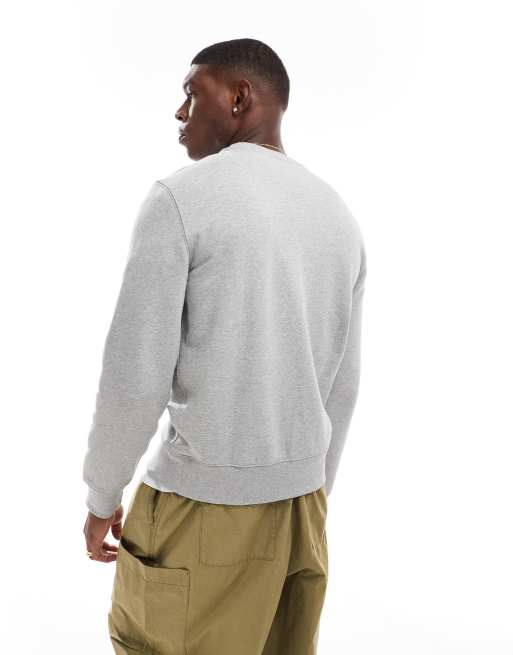 Polo Ralph Lauren denim bear print sweatshirt in grey marl, 4 of 4
