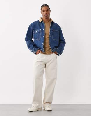 Polo Ralph Lauren Men's Blue Denim Bomber Jacket In