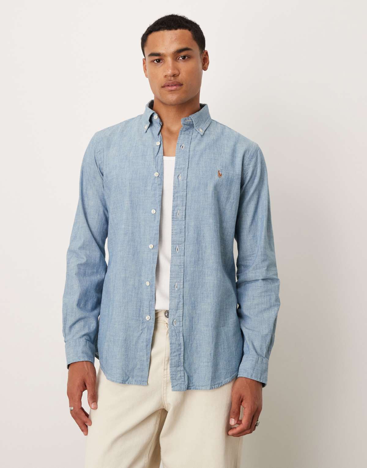 Polo Ralph Lauren Denim Shirt in mid blue