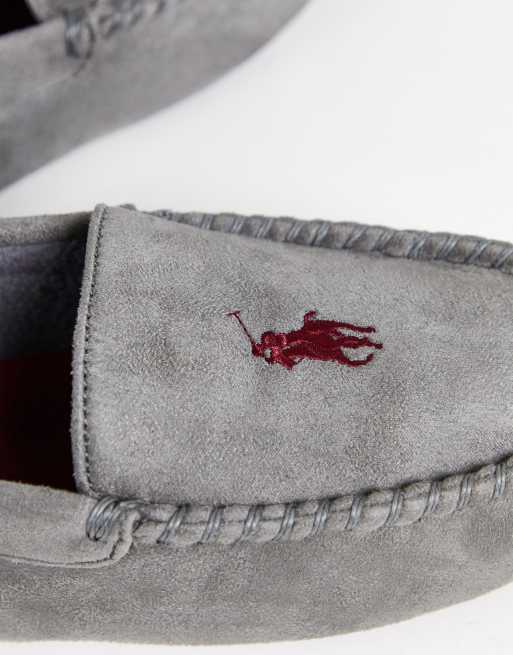 Polo Ralph Lauren - Dezi IV - Grå mokkasin-hjemmesko, 2 af 4
