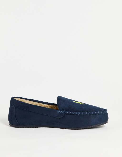 Polo Ralph Lauren - Dezi IV - Marineblå mokkasin-hjemmesko, 3 af 4