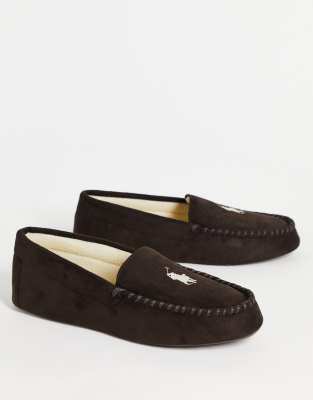 Polo Ralph Lauren - Dezi IV - Moccasin pantoffels in bruin | ASOS