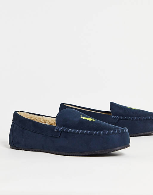 Polo Ralph Lauren dezi iv moccasin slippers in navy