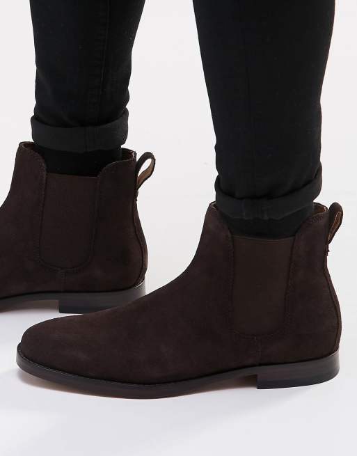 Ralph lauren suede chelsea hot sale boots