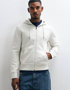 Polo Ralph Lauren double knit co ord zip through hoodie in grey