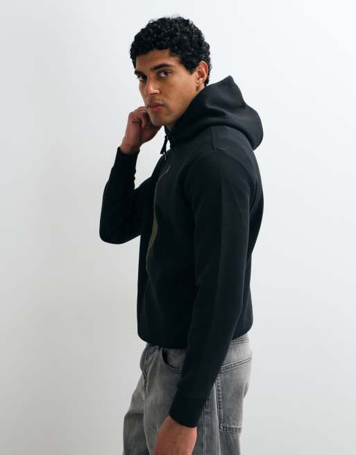 Polo Ralph Lauren double knit hoodie in black, 4 of 5