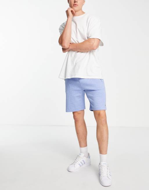 Polo Ralph Lauren double knit sweat shorts in light blue with pony logo |  ASOS