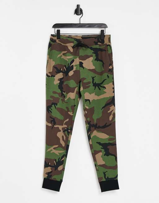 Polo Ralph Lauren double knit tech camo print cuffed joggers in