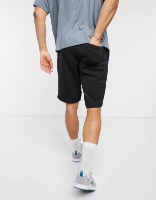 black polo sweat shorts