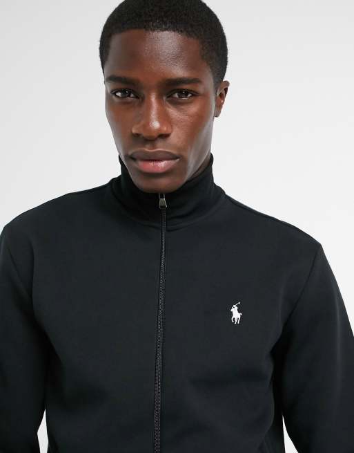 Polo Ralph Lauren Double-Knit Mesh Track Jacket Black - POLO BLACK