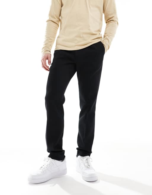 Polo Ralph Lauren double tech knit tailored trouser in black, 4 of 5