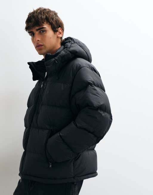 Polo Ralph Lauren doudoune à capuche tissée noire, 3 de 5