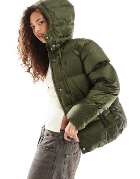 Polo Ralph Lauren - Doudoune à capuche - Vert olive - view 1