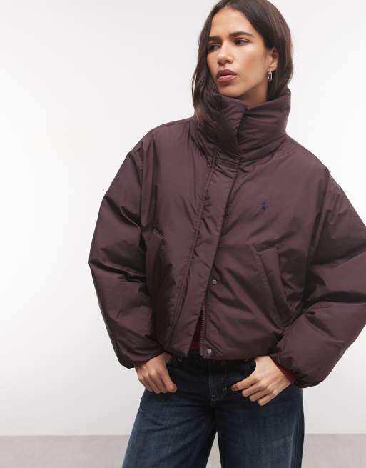 Polo Ralph Lauren doudoune coupe carrée marron chocolat, 2 de 4
