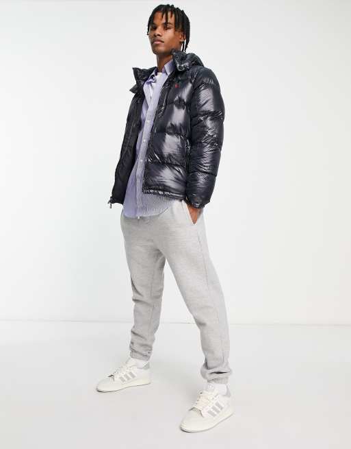 Ralph lauren shiny puffer on sale jacket