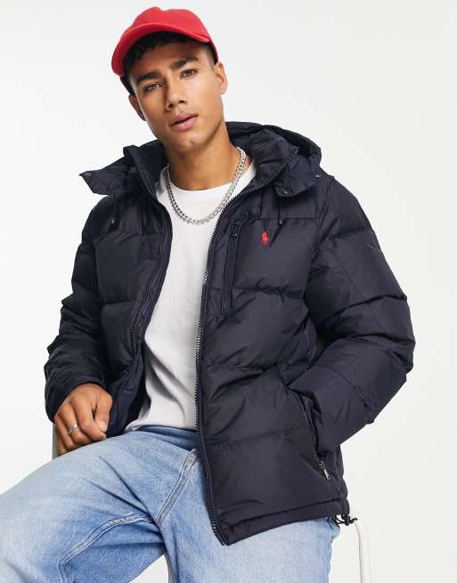 Ralph lauren grey puffer on sale jacket