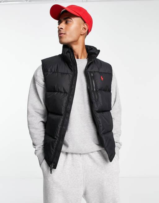 Black store polo vest