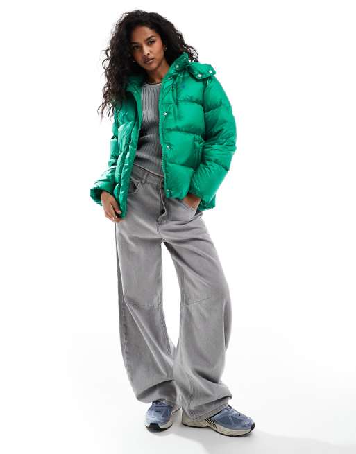 Polo Ralph Lauren down puffer jacket with logo in green