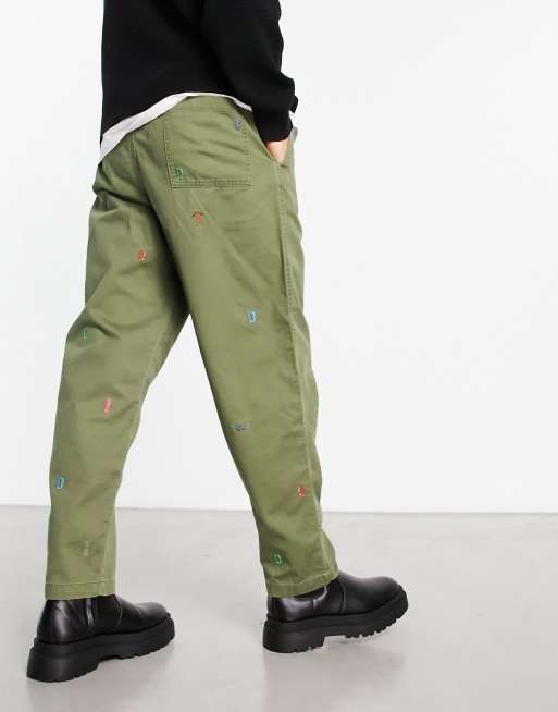 Polo Ralph Lauren drawstring Play all over print pants in dark green | ASOS