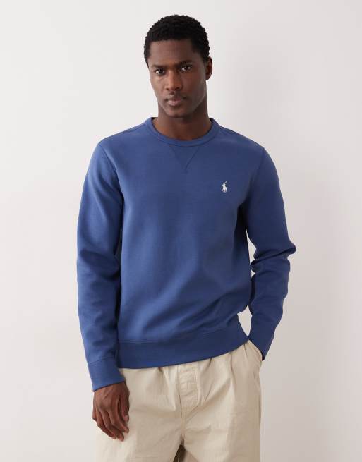 Polo Ralph Lauren - Dubbel gebreid sweatshirt met icoonlogo in beige 