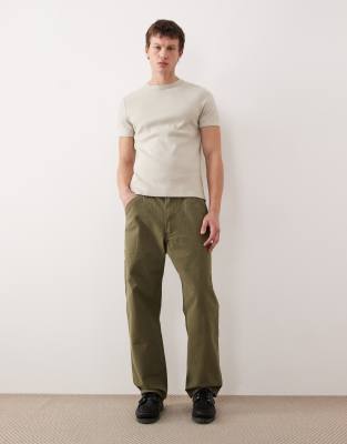 Polo Ralph Lauren Polo Ralph Lauren Dungaree carpenter relaxed fit canvas jeans in mid green