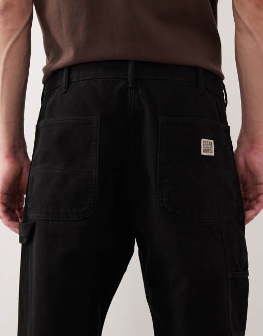 Polo Ralph Lauren - Dungaree - Sorte håndværker-jeans i kanvas med afslappet pasform, 4 af 5