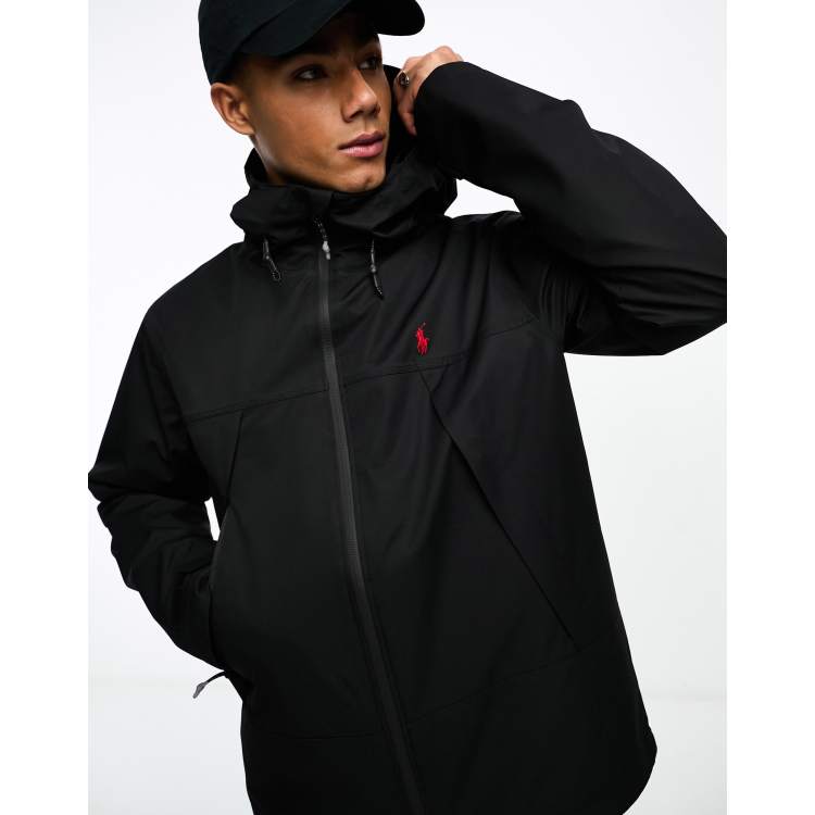 Polo Ralph Lauren Eastland Veste coupe vent doubl e capuche avec logo embl matique Noir