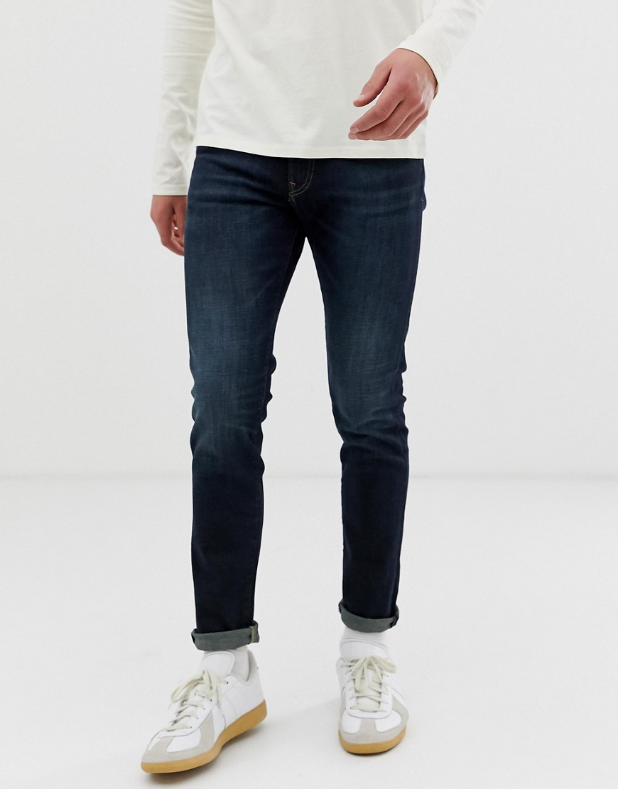 Polo Ralph Lauren – Eldridge – Mörkt tvättade, stretchiga skinny jeans-Blå