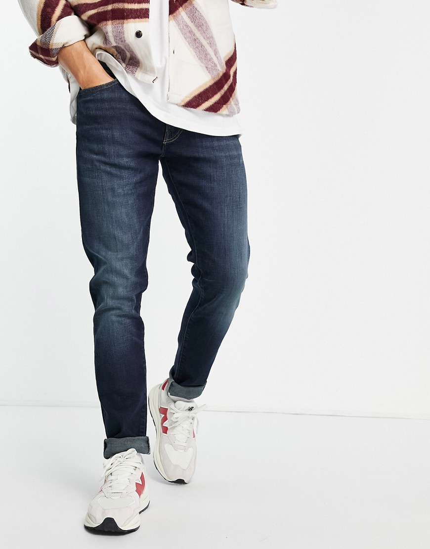 Polo Ralph Lauren Eldridge skinny fit jeans in dark wash-Blue
