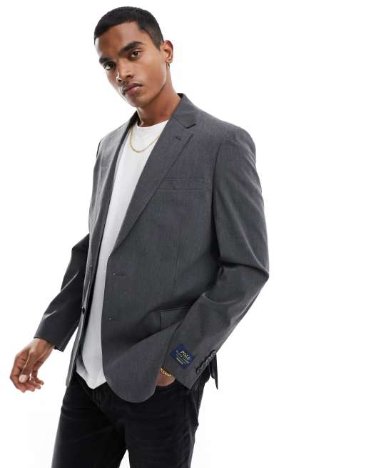Polo Ralph Lauren - Elegant single breasted jasje met 2 knopen in antraciet