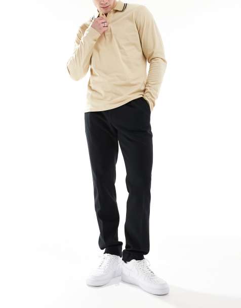 Polo Ralph Lauren – Elegante Hose aus funktionalem Doppelstrick in Schwarz - view 1