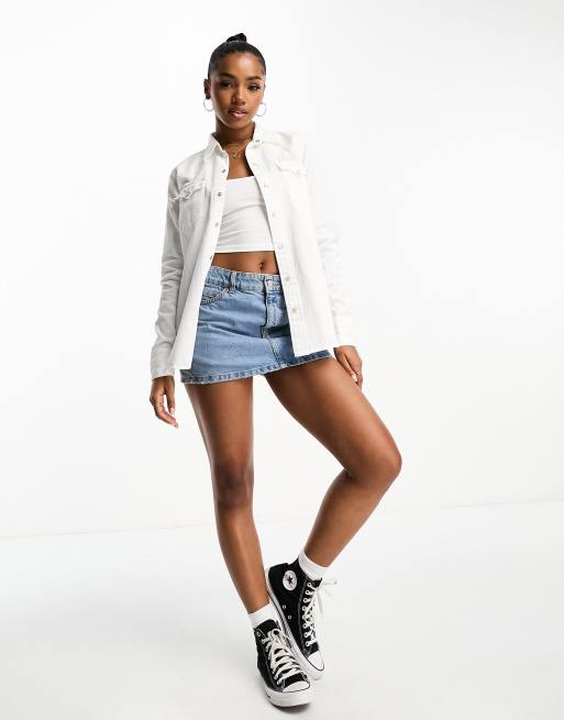 Polo white cheap denim jacket