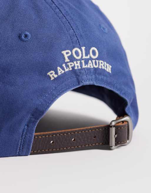 Polo Ralph Lauren embroidered bear baseball cap in light navy, 3 of 3