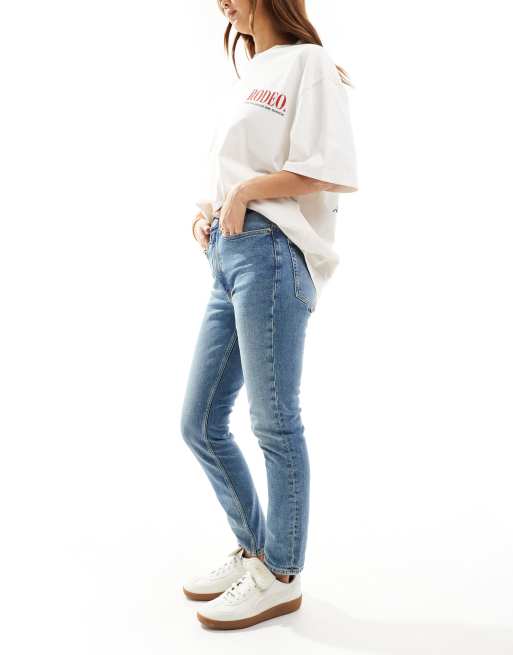 Polo Ralph Lauren – Eng geschnittene Jeans in Blau mit hohem Bund, 3 von 5