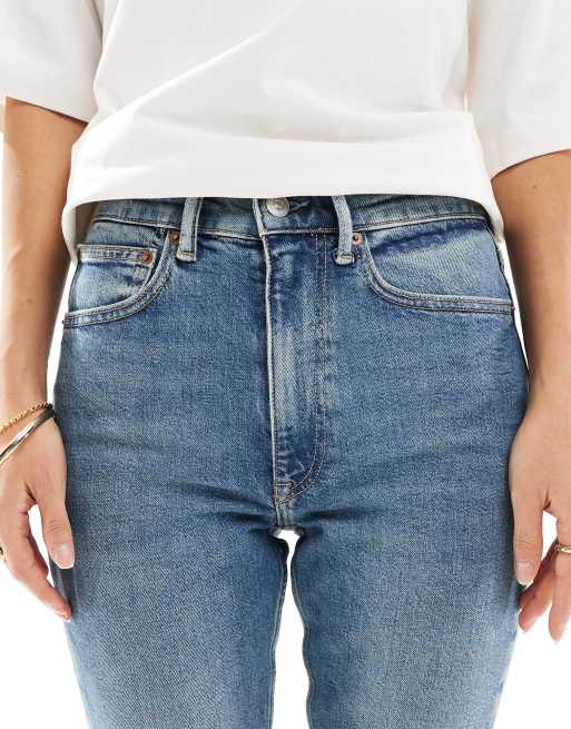 Polo Ralph Lauren – Eng geschnittene Jeans in Blau mit hohem Bund, 5 von 5