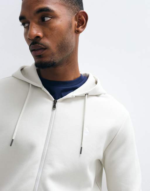 Polo Ralph Lauren ensemble coordonné zippé à capuche en gris, 2 de 5