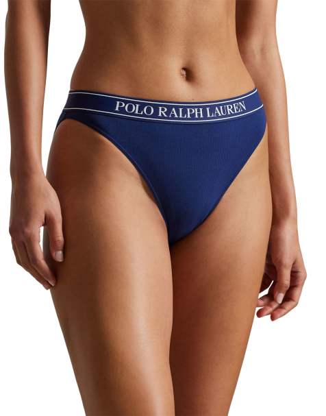 Polo Ralph Lauren essentials bundle 3 pack solid bikini brief in navy in navy - NAVY - view 1