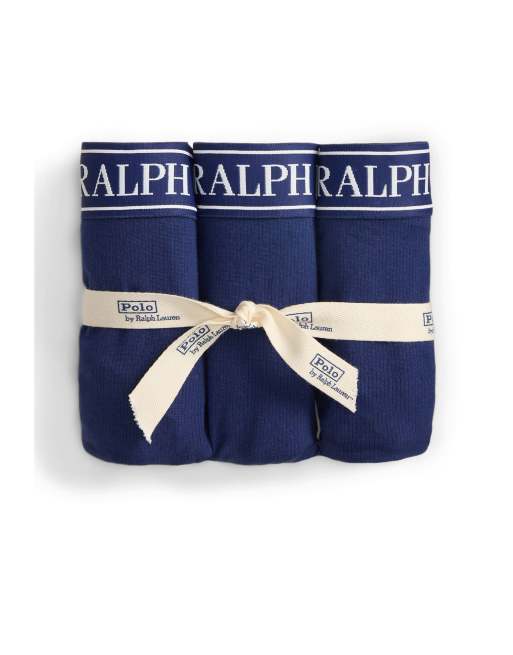 Polo Ralph Lauren essentials bundle 3 pack solid bikini brief in navy in navy - NAVY, 3 of 4