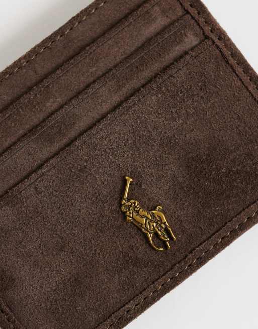 Polo Ralph Lauren etui na karty z logo icon, małe, brązowe, 2 z 3