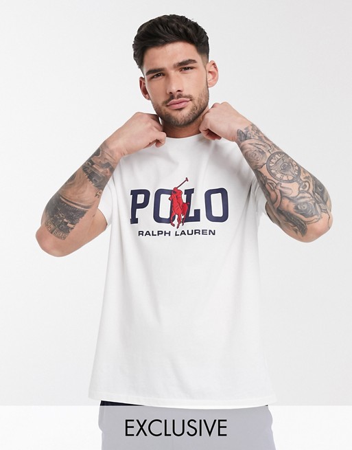 Polo Ralph Lauren exclusive to Asos large player logo t-shirt in white