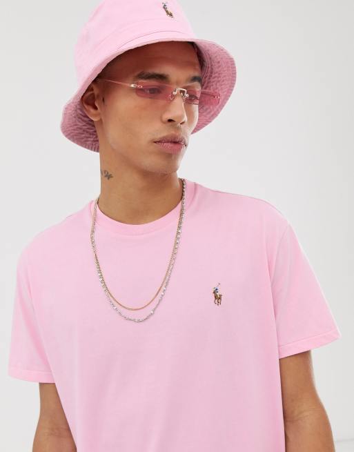 Polo Ralph Lauren Exclusive To Asos Multi Player Logo Bucket Hat in Pink  for Men